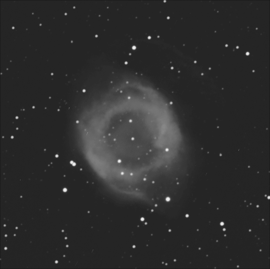 Helix Nebula in Black and White