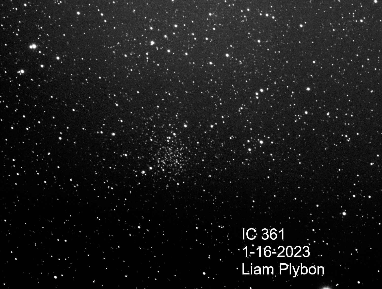 IC 361, a faint cluster.